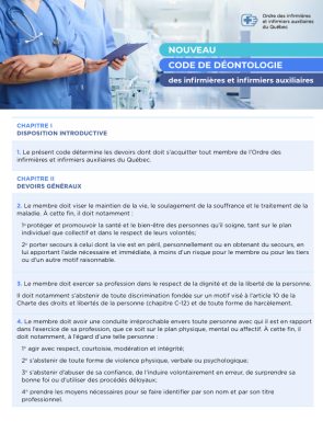 Couverture code de déontologie 2026 version administrative