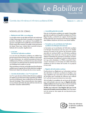 Bulletin Juillet 2011