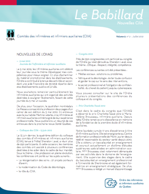 Bulletin Juillet 2012